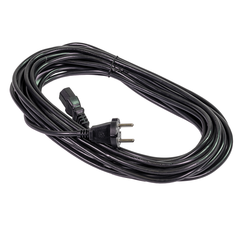 Sprintus Netzkabel, 10m, schwarz, beids. steckbar - Weigola Premium Autopflege seit 1883