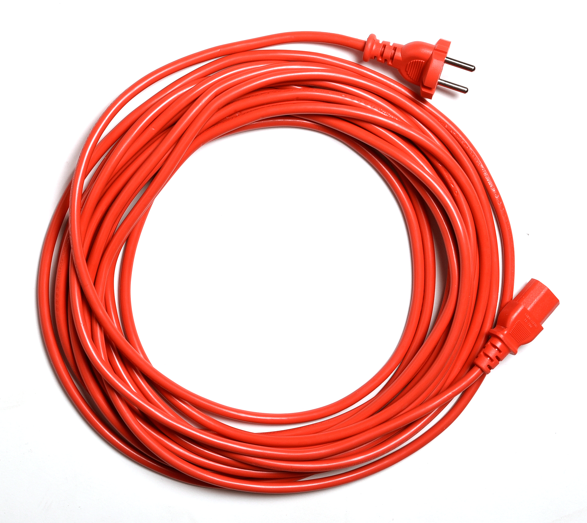 Sprintus Netzkabel, 10 m, rot, beids. steckbar - Weigola Premium Autopflege seit 1883