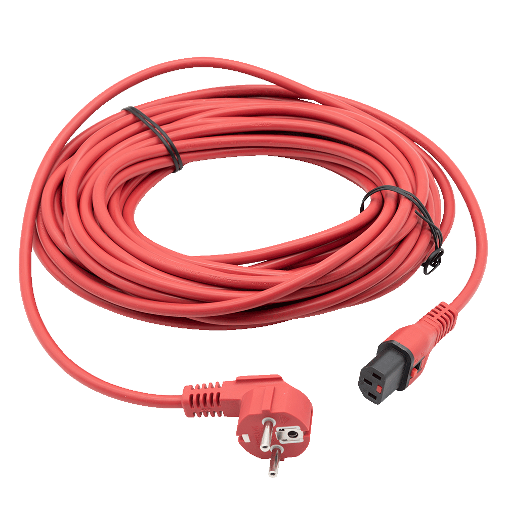 Sprintus Netzkabel, 15 m, rot, beids. steckbar - Weigola Premium Autopflege seit 1883