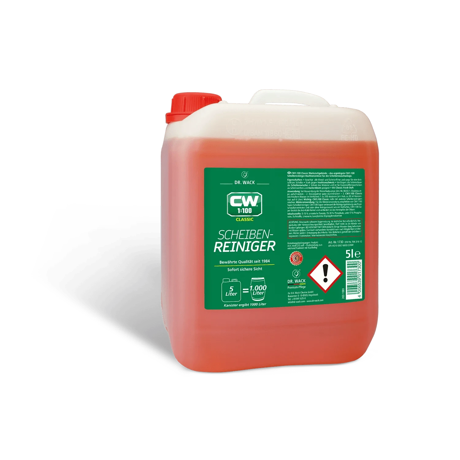 Dr. Wack CW1:100 Classic Scheibenreiniger - Weigola Premium Autopflege seit 1883