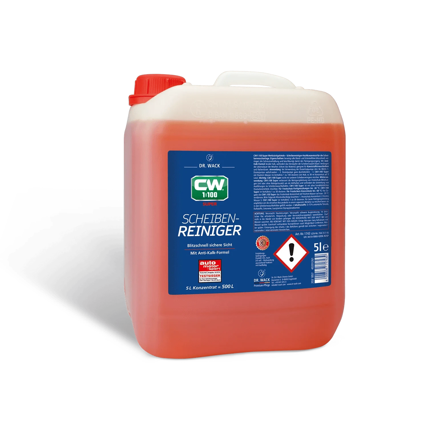 Dr. Wack CW1:100 Super Scheibenreiniger - Weigola Premium Autopflege seit 1883