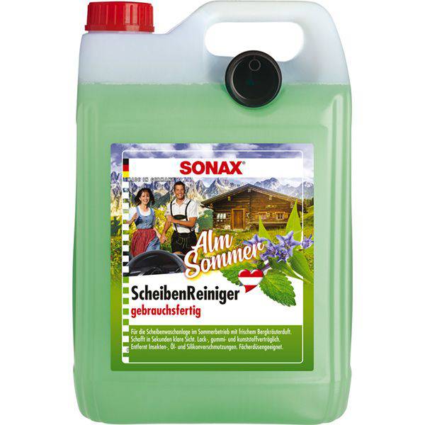 SONAX ScheibenReiniger gebrauchsfertig Alm Sommer- 322500 - Weigola Premium Autopflege seit 1883