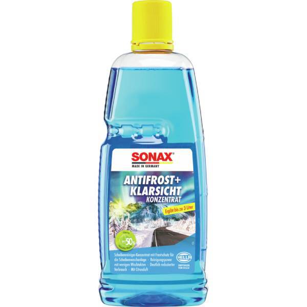SONAX AntiFrost & KlarSicht Konzentrat 1 Liter- 332300 - Weigola Premium Autopflege seit 1883