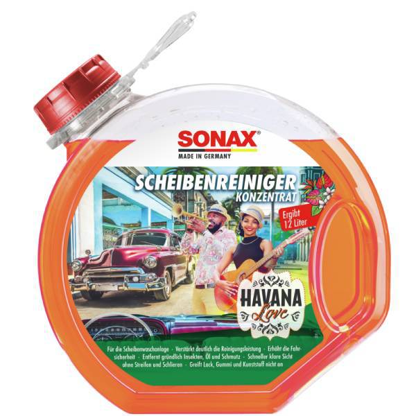 SONAX ScheibenReiniger Konzentrat Havana Love- 393400 - Weigola Premium Autopflege seit 1883