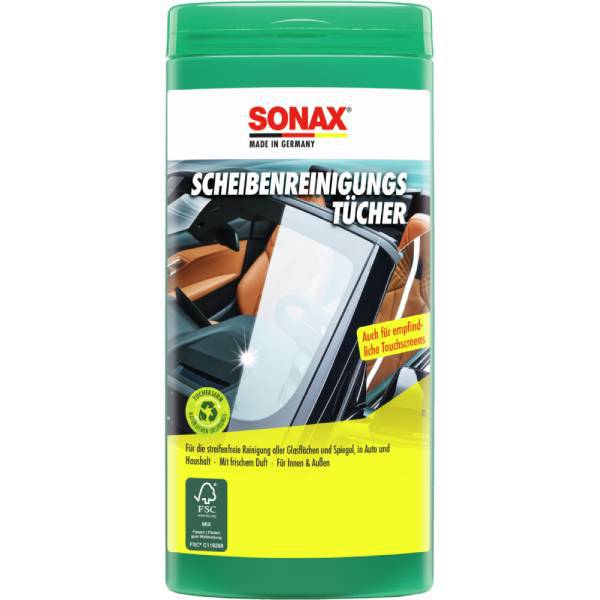 SONAX ScheibenReinigungsTücher- 412000 - Weigola Premium Autopflege seit 1883