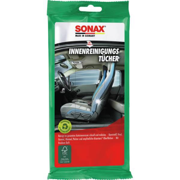 SONAX InnenReinigungsTücher- 10 Stück 415900 - Weigola Premium Autopflege seit 1883
