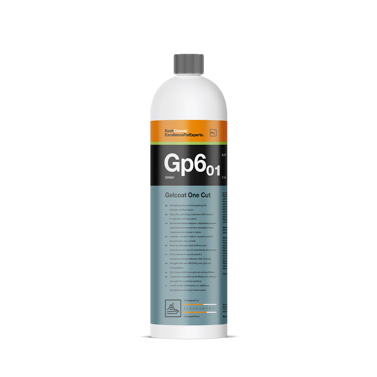 Koch Chemie Gelcoat One Cut 1L Hochglanzpolitur für Gelcoats und Bootslacke - Weigola Premium Autopflege seit 1883