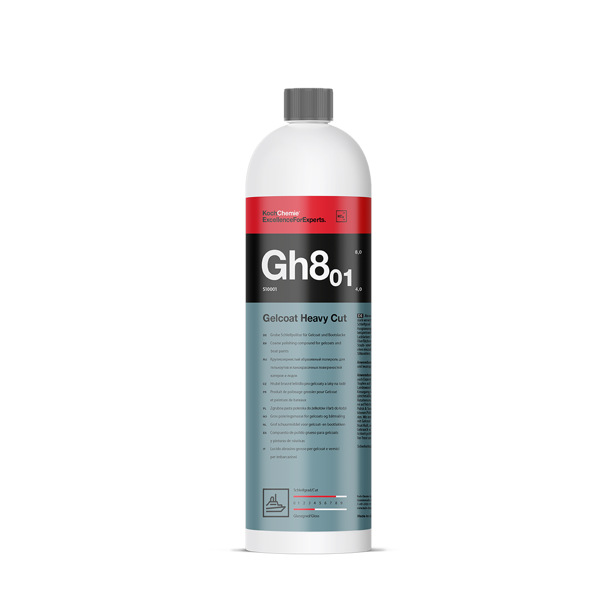 Koch Chemie Gelcoat Heavy Cut 1L Grobe Schleifpolitur - Weigola Premium Autopflege seit 1883