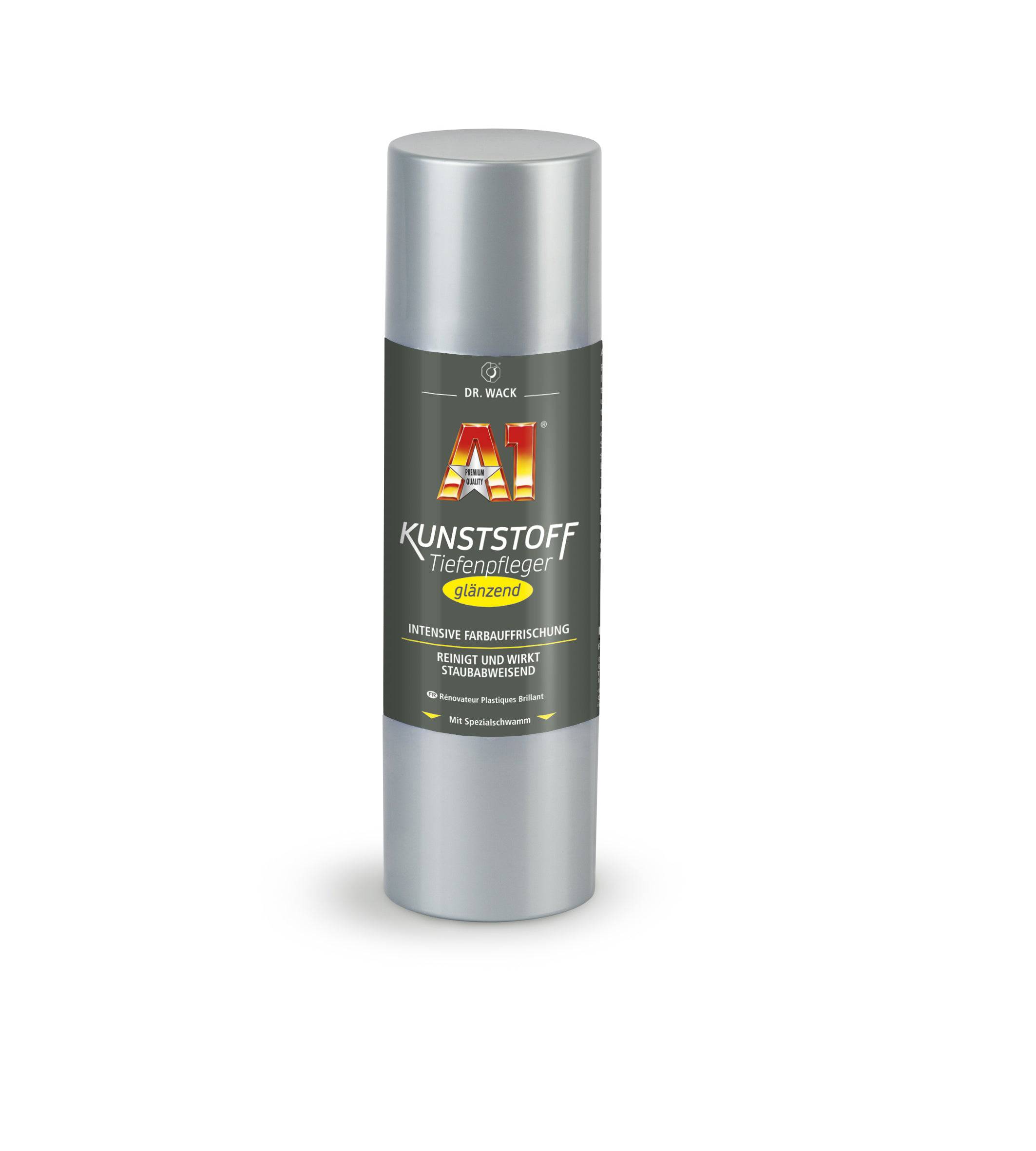 Dr. Wack A1 Kunststoff-Tiefenpfleger glänzend 250 ml Flasche mit Spezialschwamm - 2780