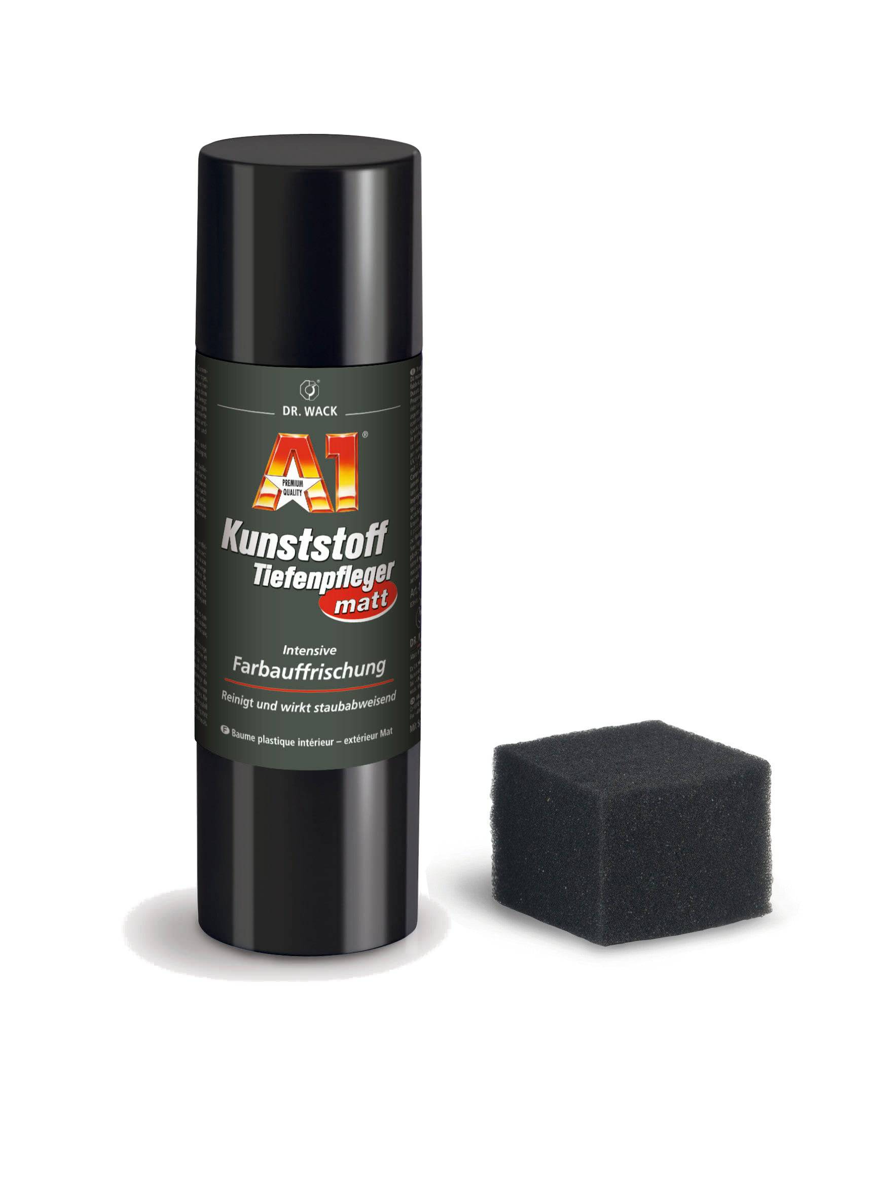 Dr. Wack A1 Kunststoff-Tiefenpfleger matt 250 ml Flasche mit Spezialschwamm - 2770