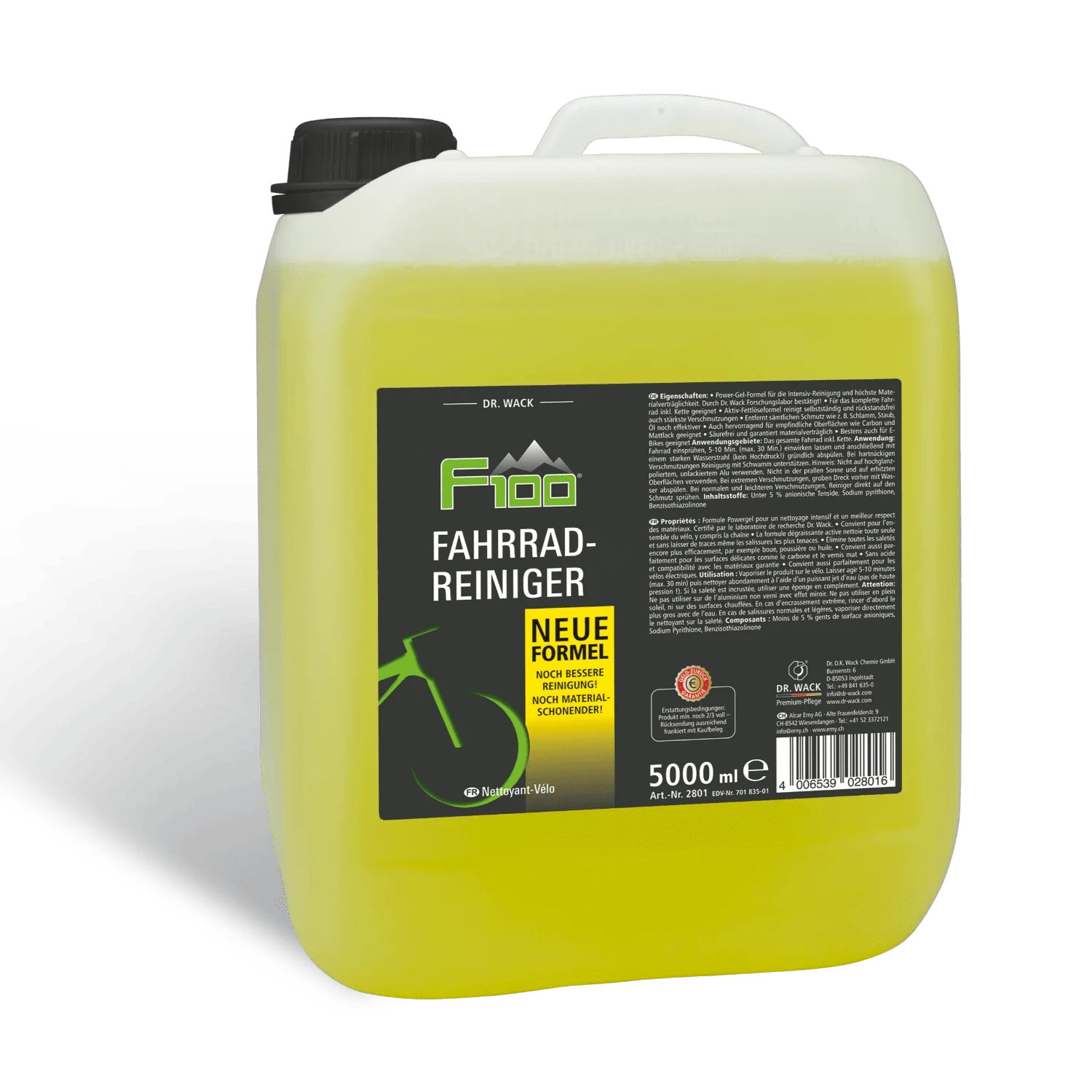 Dr. Wack F100 Fahrradreiniger - NEUE FORMEL - Weigola Premium Autopflege seit 1883