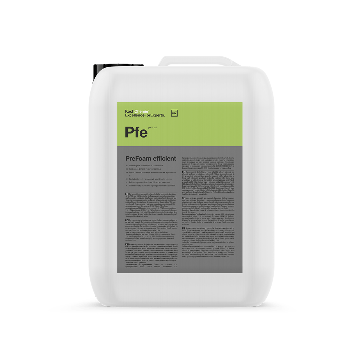 Koch Chemie PreFoam efficient 20l - Vorreiniger & Insektenlöser -461020 - Weigola Premium Autopflege seit 1883