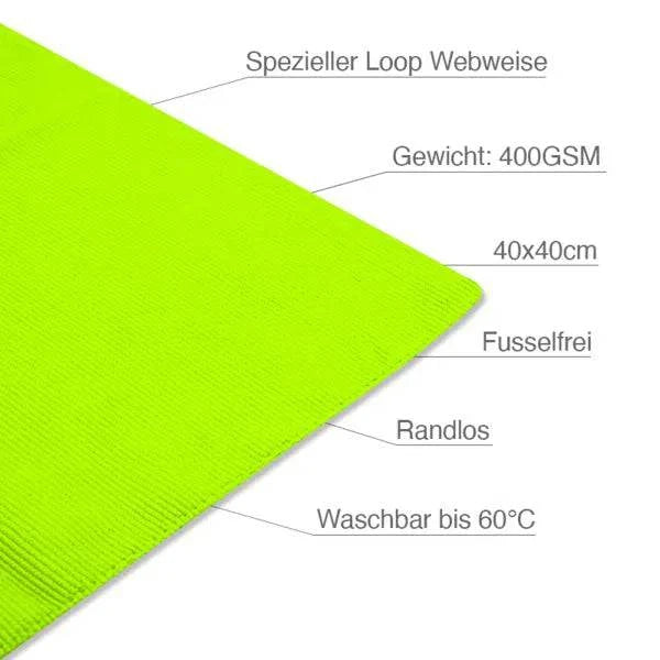 Liquid Elements Poliertuch "Polish Towel" 40x40cm, 400GSM grün T26_grün - Weigola Premium Autopflege seit 1883