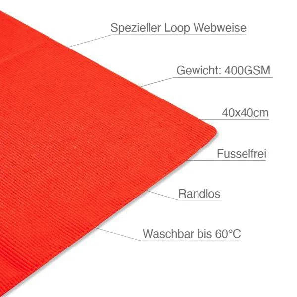 Liquid Elements Poliertuch "Polish Towel" 40x40cm, 400GSM rot T12_red - Weigola Premium Autopflege seit 1883
