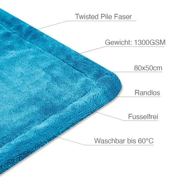Liquid Elements Black Hole XL Premium – Trockentuch, 1300GSM, 80x50cm, Colored Edition, Blau T24_Blau - Weigola Premium Autopflege seit 1883
