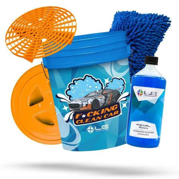 Liquid Elements Wascheimer Clean Car Set - Basic LE_EIMER_KIT01_Blau - Weigola Premium Autopflege seit 1883