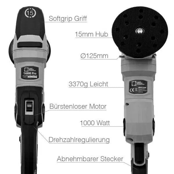 Liquid Elements Professional T4500 Professional - Exzenter Poliermaschine MP_T4500 - Weigola Premium Autopflege seit 1883