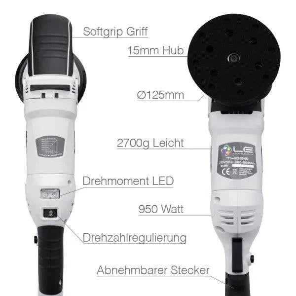 Liquid Elements T4200 EU - Exzenter Poliermaschine - 15mm Hub 220V M16_EU - Weigola Premium Autopflege seit 1883