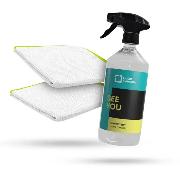 Liquid Elements Glas / Scheiben Reinigung - Set Basic - LE_GLASSCLEAN_BASIC - Weigola Premium Autopflege seit 1883