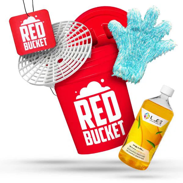 REDBUCKET Eimer Set BRONZE RED - RB_EIMERSET_LE_01-RED - Weigola Premium Autopflege seit 1883