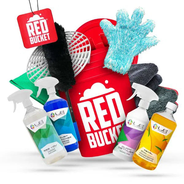 REDBUCKET Eimer Set DIAMOND RED - RB_EIMERSET_LE_05-RED - Weigola Premium Autopflege seit 1883