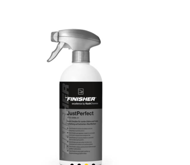 Quick Finish Set: Koch Chemie THE FINISHER JustPerfect Quick Detailer + Polish and Sealing Mikrofasertuch