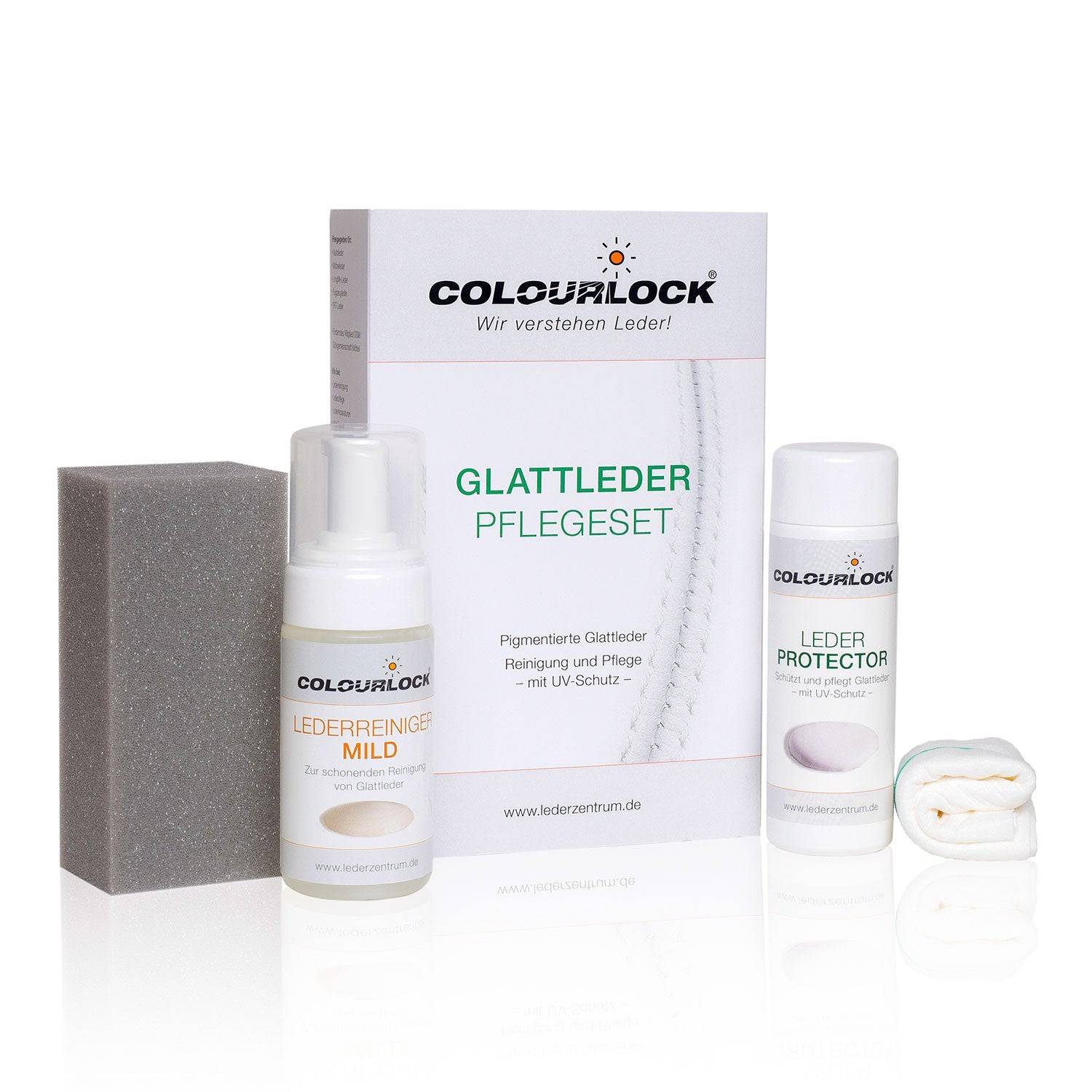 COLOURLOCK Glattleder Pflegeset mit Leder Protector - Weigola Premium Autopflege seit 1883