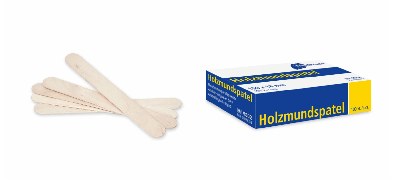 Holzmundspatel Unsteril 100 Stück 150 x 18 - Weigola Premium Autopflege seit 1883