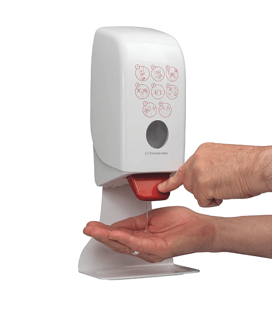 Kimberly Clark - 7124 - Aquarius™- Händedesinfektionsspender - 1 Liter - Wandmontage - Weigola Premium Autopflege seit 1883