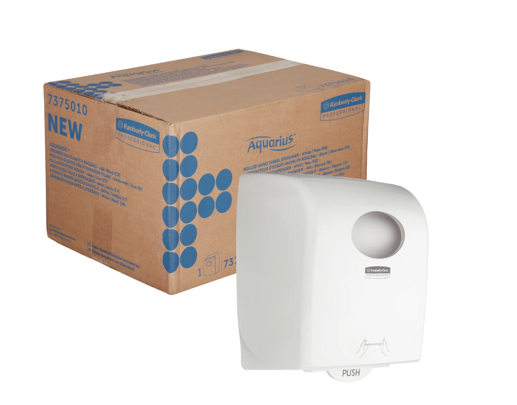 Kimberly Clark - 7375 - Aquarius™ Rollenhandtuchspender - Weiß - Weigola Premium Autopflege seit 1883