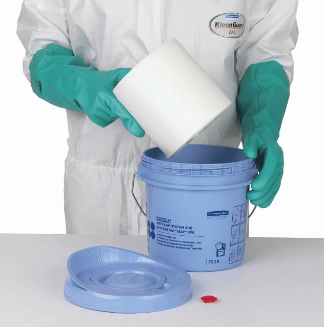 Kimberly Clark - Kimtech®- Wettask™ - Rollen Wischtuch Spender - Spendereimer / Blau - Weigola Premium Autopflege seit 1883