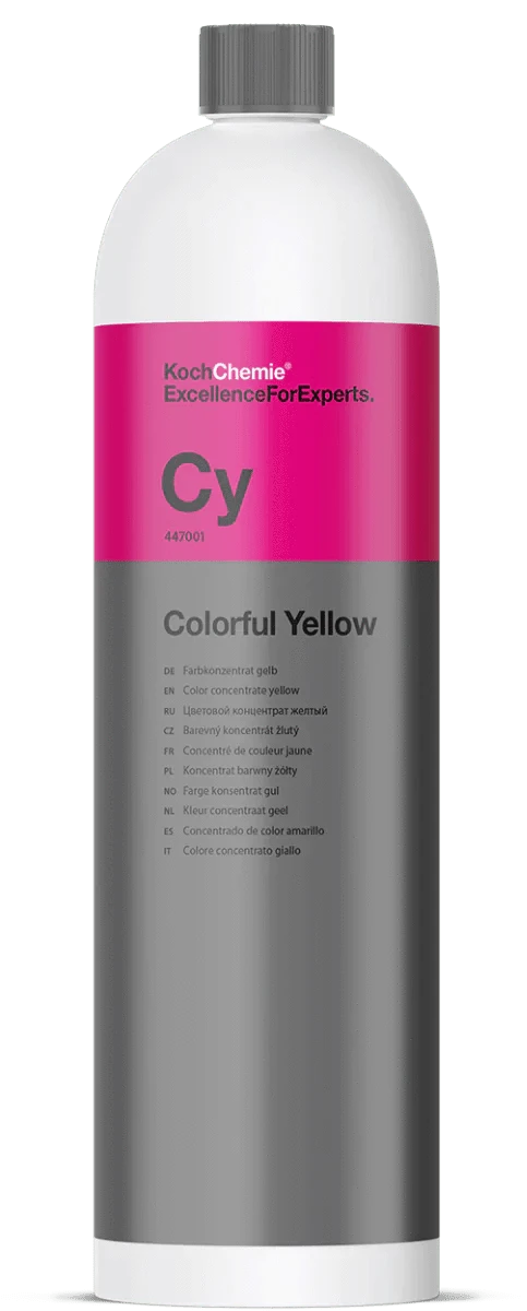 Koch Chemie Colorful Yellow 1 Liter - Farbkonzentrat gelb- 447001 - Weigola Premium Autopflege seit 1883
