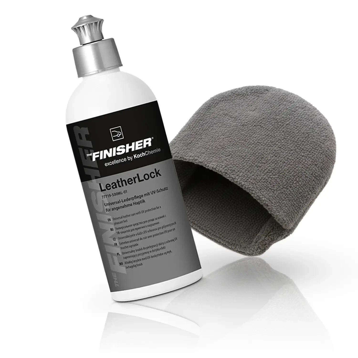 Koch Chemie THE FINISHER LeatherLock Lederpflege + Mikrofaser Applikator Handschuh