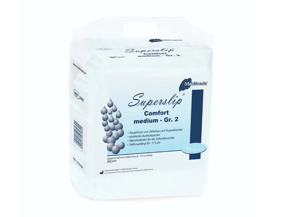 Superslip Comfort, Inkontinenzslip, X-Large, 15 St./Pkg. - Weigola Premium Autopflege seit 1883