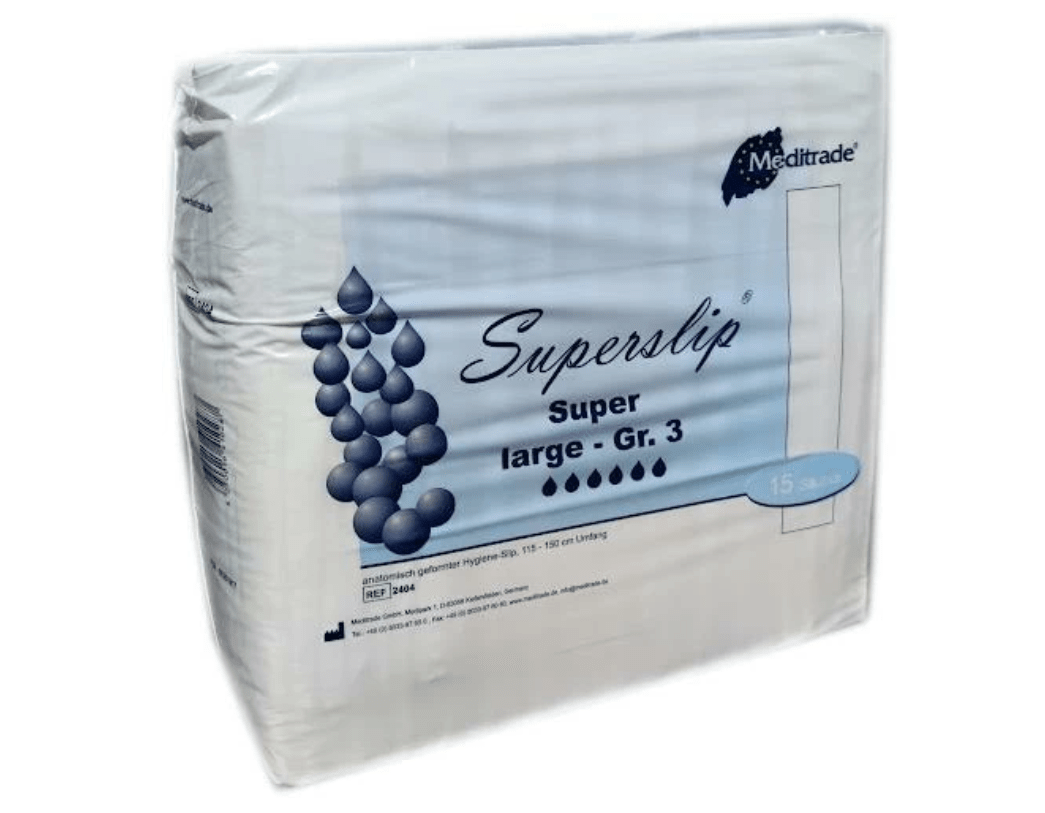 Superslip Super, Inkontinenzslip, Large, 15 St./Pkg. - Weigola Premium Autopflege seit 1883