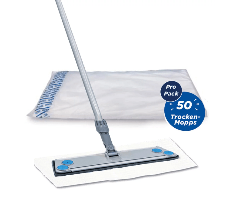 CleaningBox Basic StaubMopps TrockenMopps, 60x24 cm, PP, 50 Stück - Weigola Premium Autopflege seit 1883