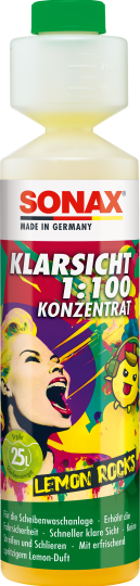 Sonax KlarSicht 1:100 Konzentrat Lemon Rocks - Weigola Premium Autopflege seit 1883
