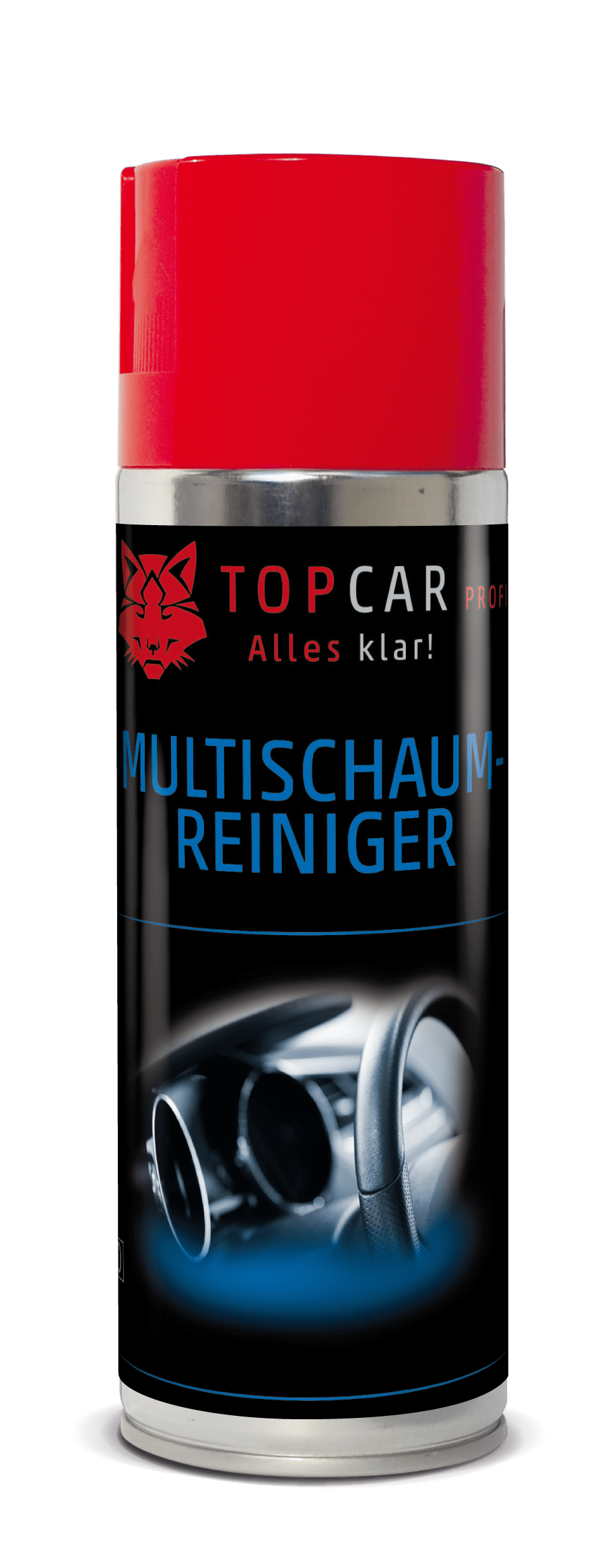 TOP CAR Multi-Schaumreiniger - Textilreiniger 400ml Dose - Weigola Hygienevertrieb - - Weigola Hygienevertrieb