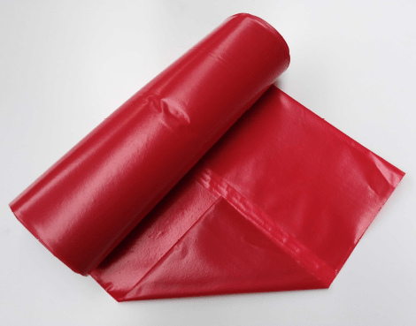 Müllbeutel 120 Liter LDPE stark rot 700x1100mm 70µ - Weigola Hygienevertrieb - - Weigola Hygienevertrieb