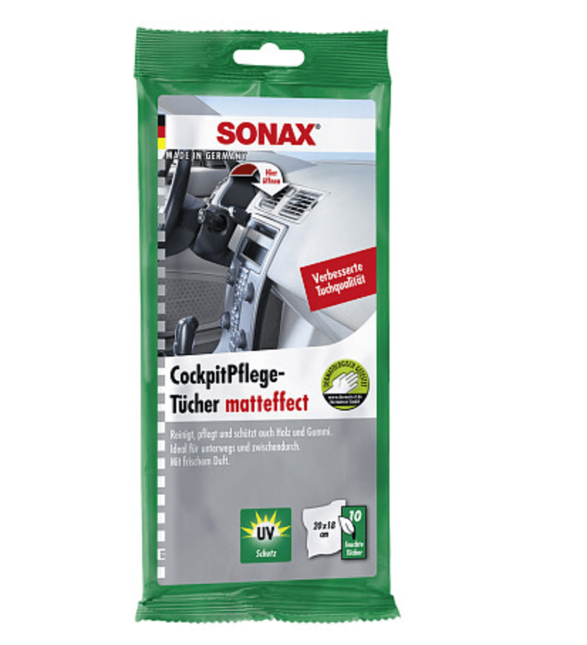 SONAX CockpitPflegeTücher Matteffect 10 Stk. - Weigola Hygienevertrieb - - Weigola Hygienevertrieb