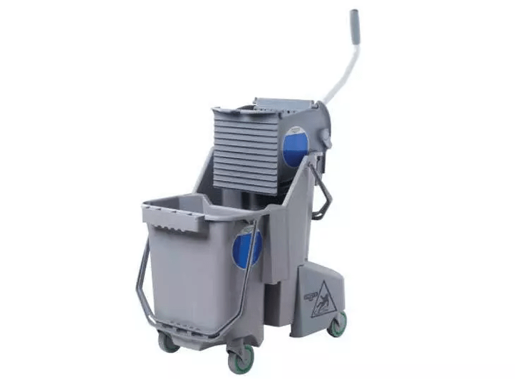Unger SmartColor Combo Doppelfahreimer mit Presse 30 L grau - Weigola Hygienevertrieb - - Weigola Hygienevertrieb