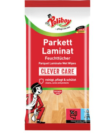 POLIBOY Parkett Laminat Feuchttücher, 15 Tücher - Weigola Hygienevertrieb - - Weigola Hygienevertrieb