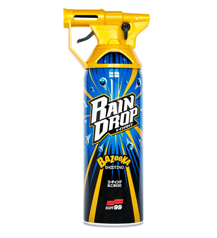 Soft99 Rain Drop Bazooka, 300ml - Sprühversiegelung für Lack, Scheinwerfer, Glasoberfläche, Reifen, Chrom, Kunststoff (außen), Felgen - Weigola Hygienevertrieb - - Weigola Hygienevertrieb