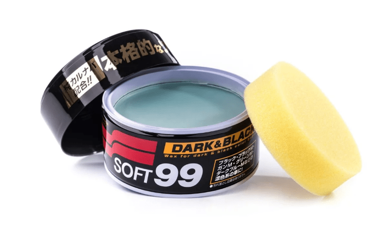 Soft99 Dark & Black Wax, Auto Hartwachs, für schwarze/dunkle Autolacke, 300 gr - Weigola Hygienevertrieb - - Weigola Hygienevertrieb