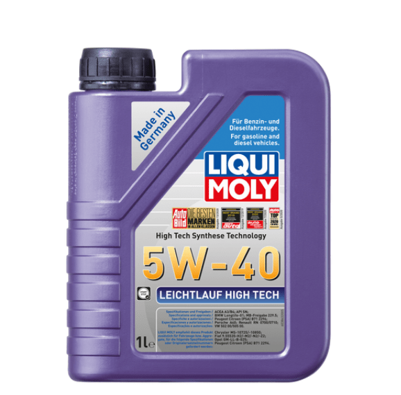 LIQUI MOLY Leichtlauf High Tech 5W-40 1 Liter Kanister - Weigola Hygienevertrieb - - Weigola Hygienevertrieb