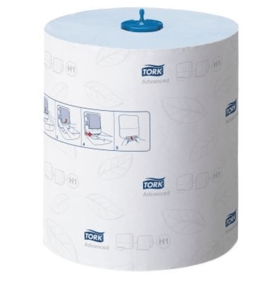 Tork Advanced Rollenhandtücher blau H1 150 m, 2-lagig, 6 Rollen/Karton - Weigola Hygienevertrieb - - Weigola Hygienevertrieb