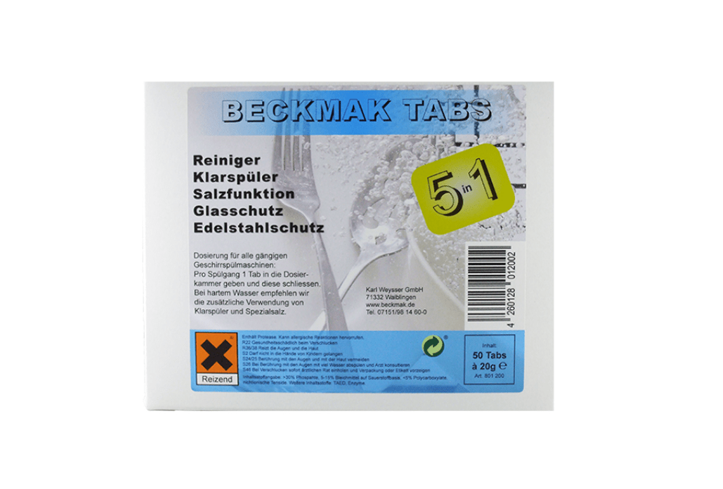 BECKMAK™ Geschirrreiniger Tabs 5in1 - Weigola Hygienevertrieb - - Weigola Hygienevertrieb