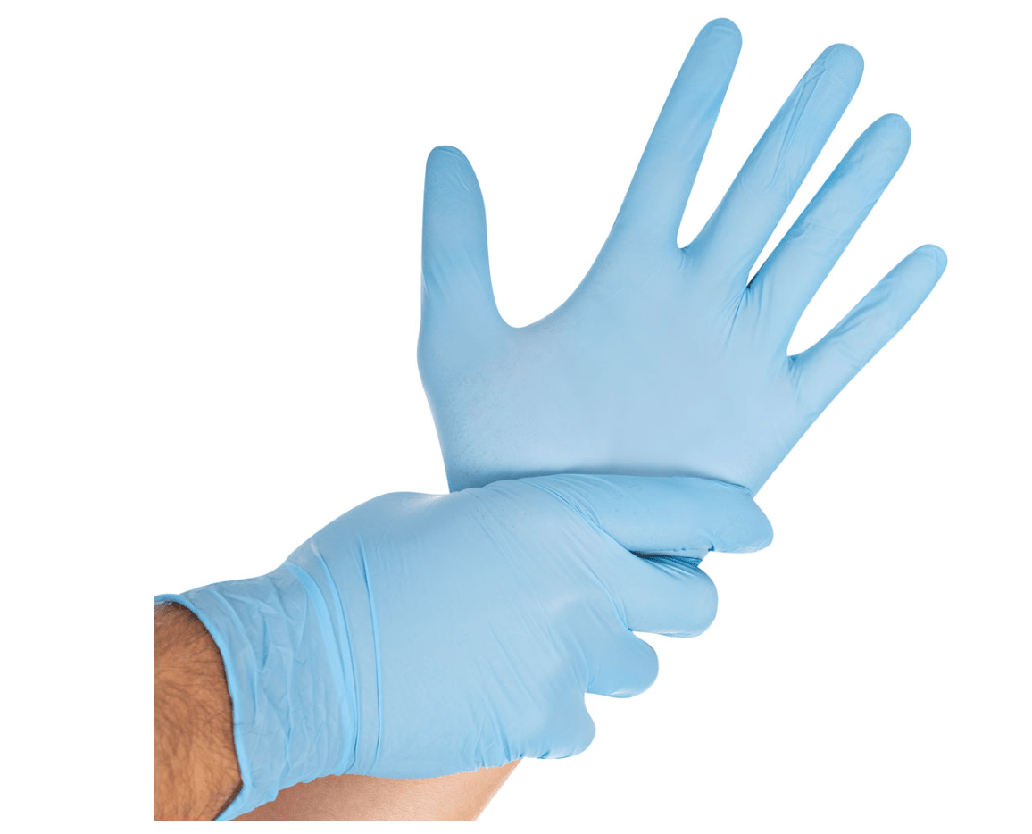 Vitril Einmalhandschuhe blau Größe M 100 Stk./Box - Weigola Hygienevertrieb -  - Weigola Hygienevertrieb
