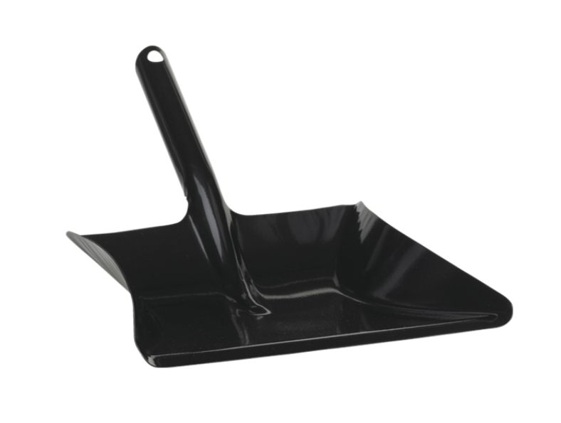 Kehrschaufel Metall schwarz lackiert ohne Lippe - Weigola Hygienevertrieb -  - Weigola Hygienevertrieb