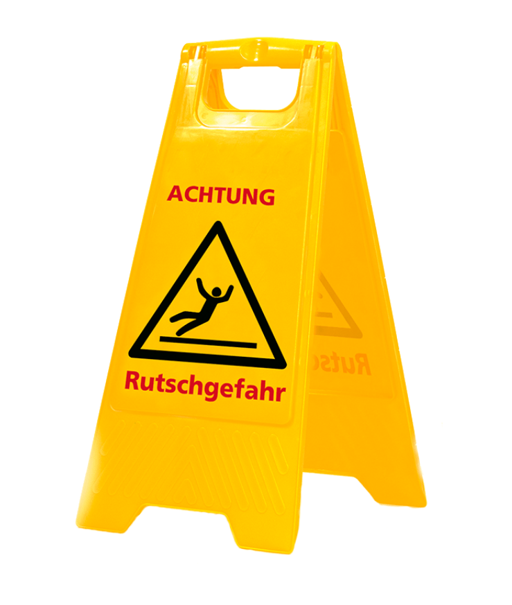 Warnschild Rutschgefahr - Weigola Hygienevertrieb -  - Weigola Hygienevertrieb